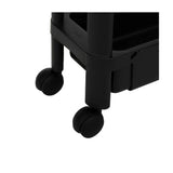 Uitschuifbare zwarte trolley Five®