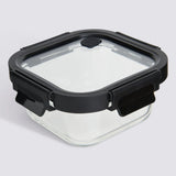 Vierkant vershoudbakje glas 500 ml Five®