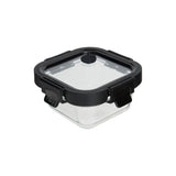 Vierkant vershoudbakje glas 320 ml Five®