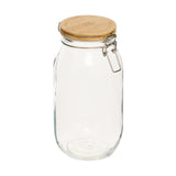 Glazen weckpot houten deksel 2 liter Five®