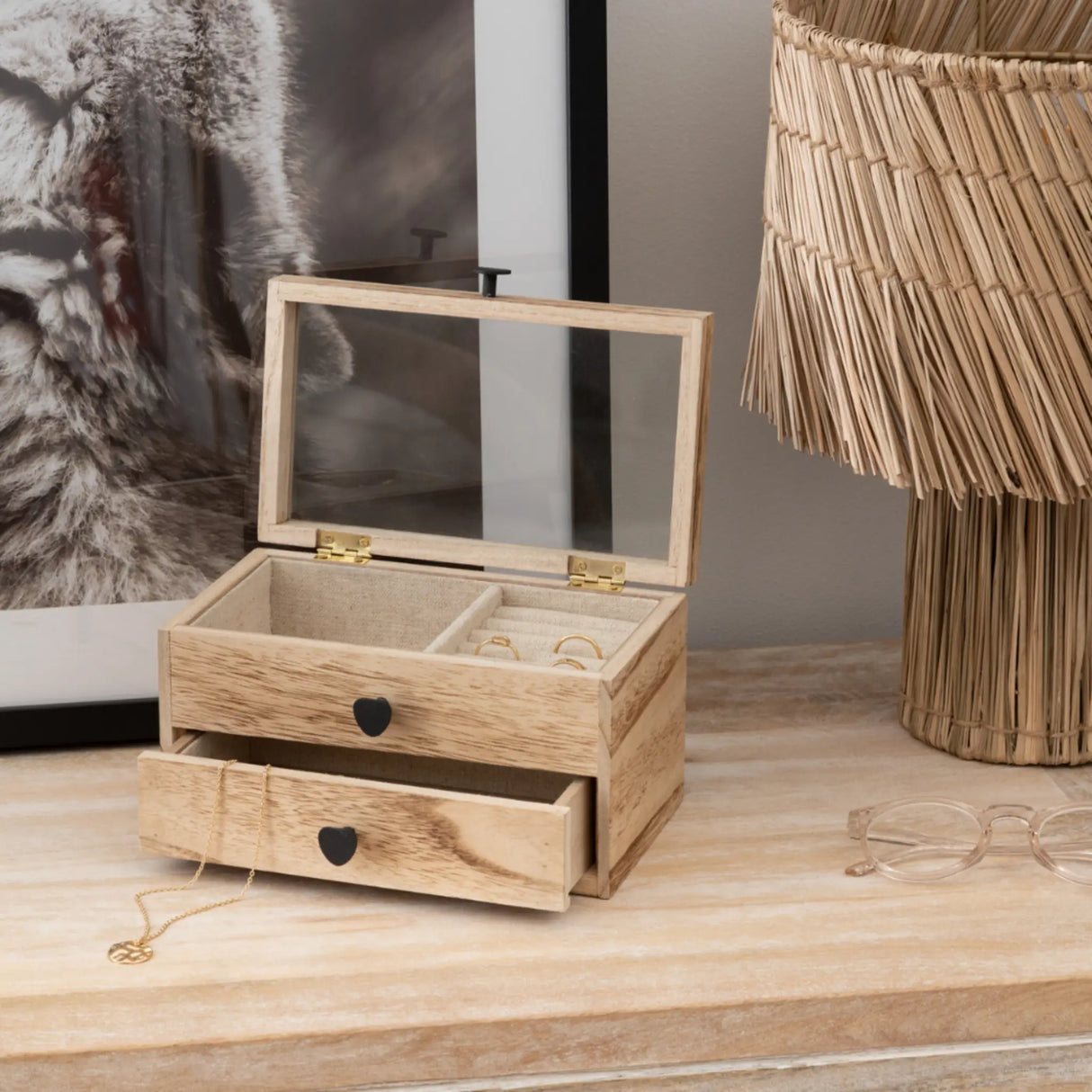 Houten sieradendoos Atmosphera