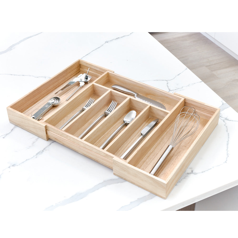 Besteckkasten aus Holz ausziehbar iDesign - EcoWood