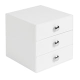 Schminkschrank 3 Schubladen (weiß) iDesign - Schubladen