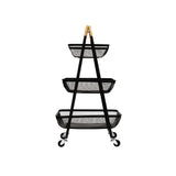Zwarte trolley staal 3 laags Five®