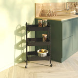 Metalen trolley zwart 3 laags Five®