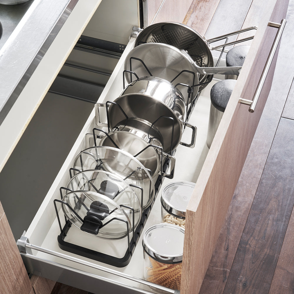 Pfannen- und Topfdeckelhalter ausziehbar – So Clever