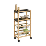 Smalle keukentrolley 2 uitschuifbare mandjes Five®