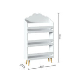 Weißes Bücherregal in Wolkenform für Kinderzimmer Atmosphera