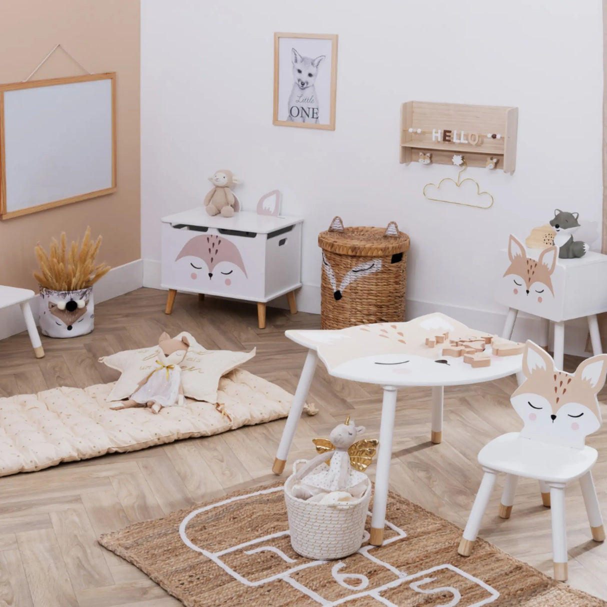 Große Spielzeugkiste mit Deckel Fox Atmosphera