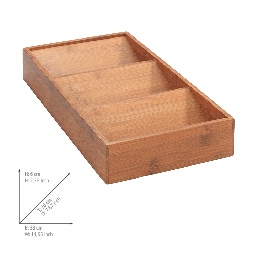 LURICO Gewürzschubladen-Organizer | 6-tlg. Set, Verstellbar Von 23-92 Cm | Küchen-Ordnungssystem Für Gewürzgläser