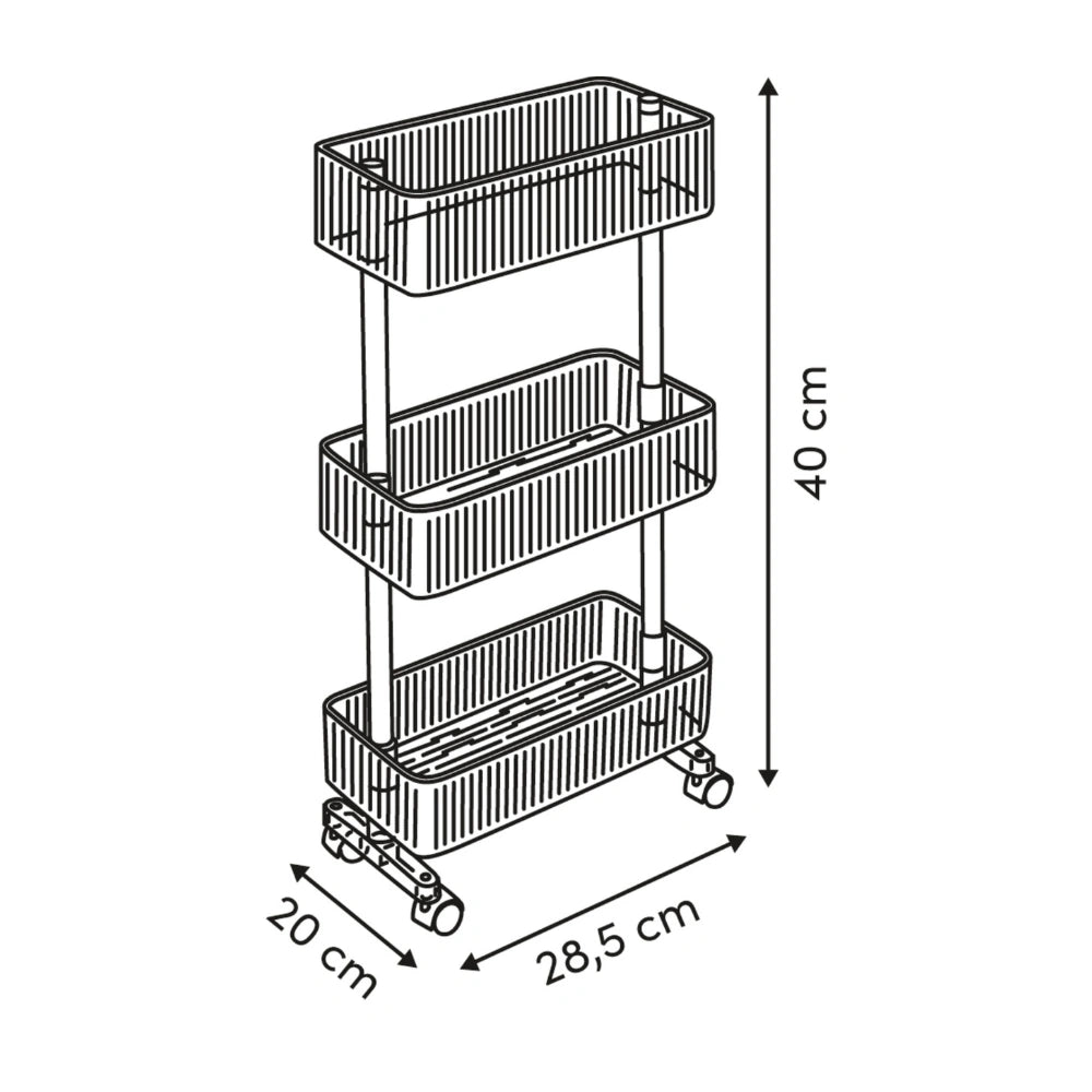 Transparante smalle trolley Five®