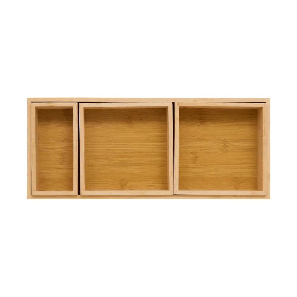 Bamboe ladebakjes 5 cm hoog 4-delige set Five®