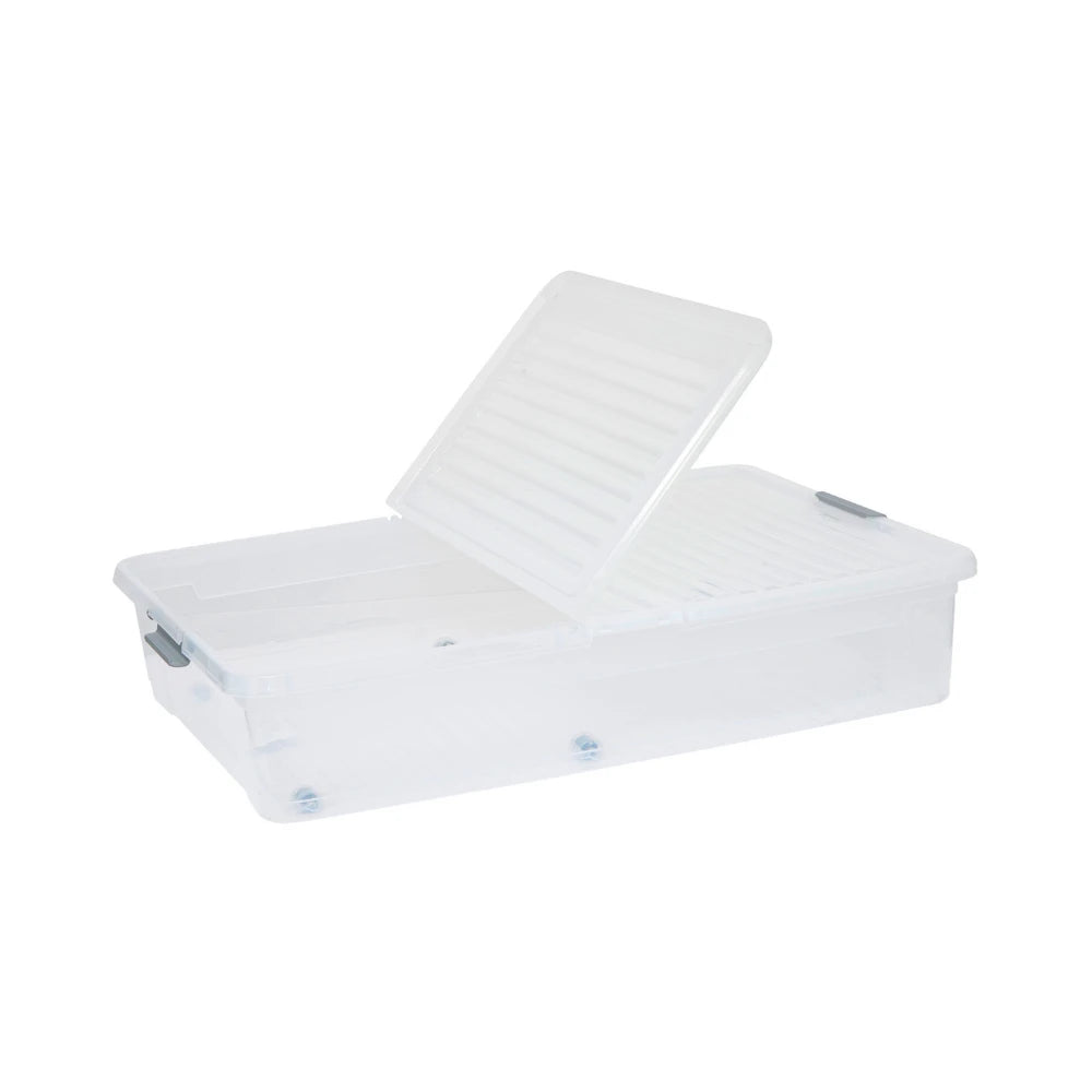 Opbergbox onder bed op wielen en klapdeksel 53 liter Five®