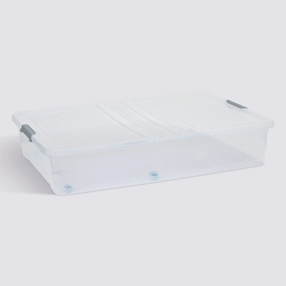 Opbergbox onder bed op wielen en klapdeksel 53 liter Five®