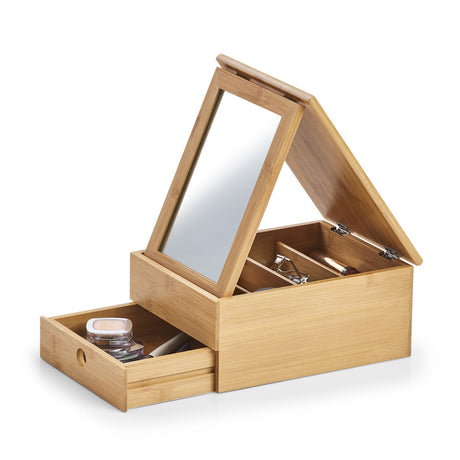 make-up organizer bamboe