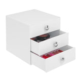 Schminkschrank 3 Schubladen (weiß) iDesign - Schubladen