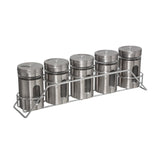 Gewürzregal aus Metall mit 5 Gewürzgläsern Five®