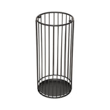 Parapluhouder zwart met lekbak metaal Five®