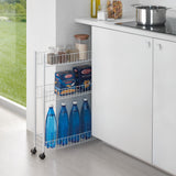 metaltex-smalle-keukentrolley-wit