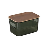 Groen transparant bakje acacia deksel 800 ml Five®