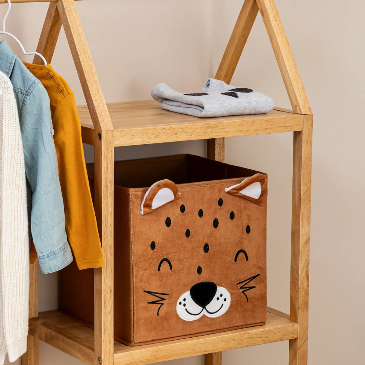 Aufbewahrungskorb Kinderzimmer Leopard Atmosphera