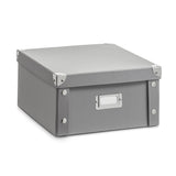 Aufbewahrungsbox mit Deckel mittel (31 x 26 x 14 cm) grau Zeller