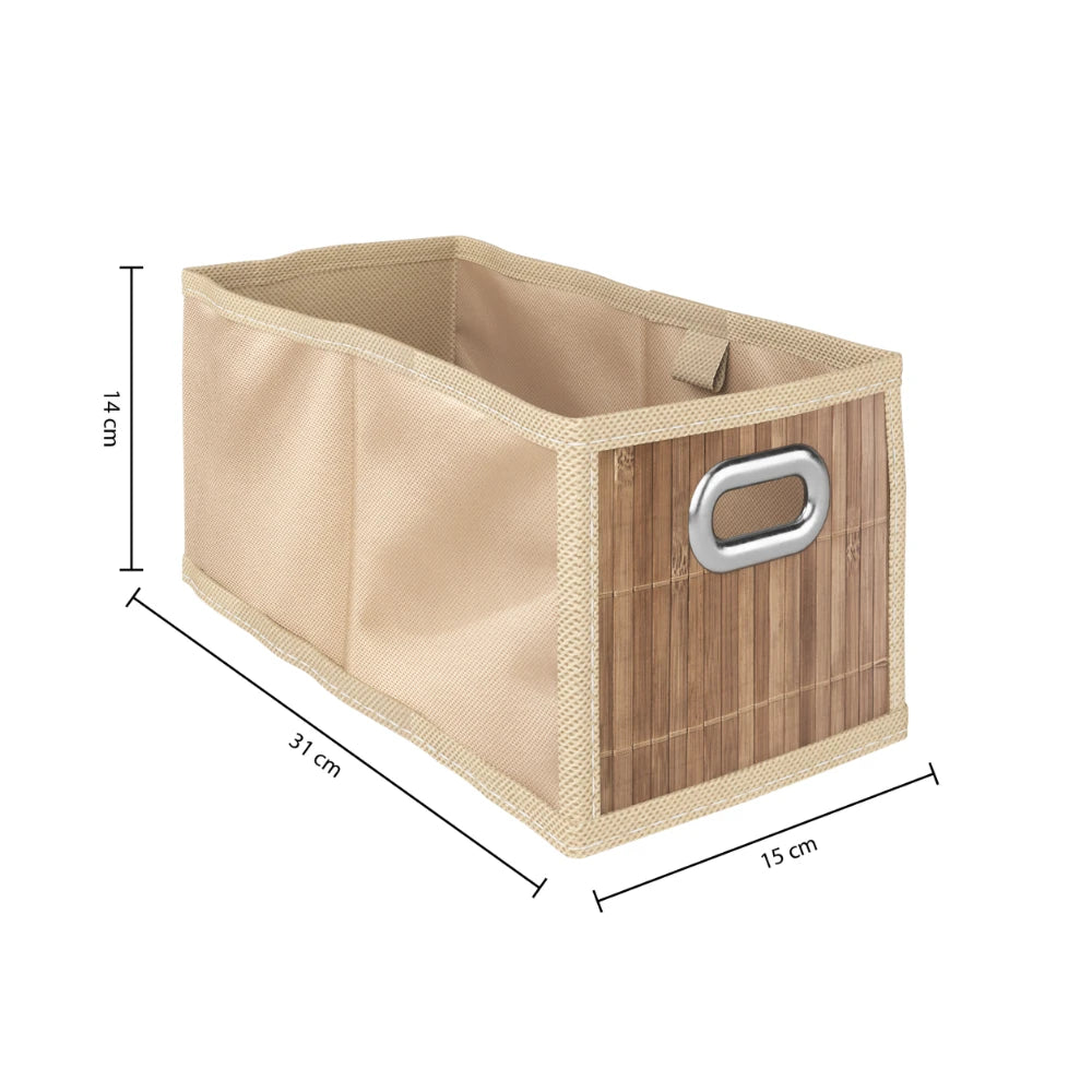 Opbergmand bamboe voorkant small Five®