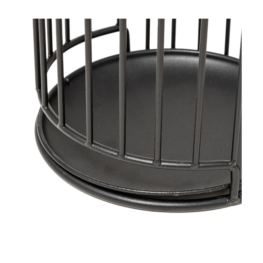 Parapluhouder zwart met lekbak metaal Five®