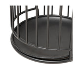 Parapluhouder zwart met lekbak metaal Five®