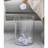 Runder transparenter Abfalleimer