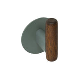 Zelfklevend handdoekhaakje metaal/hout 2 stuks Five® Cassie