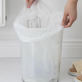 Runder transparenter Abfalleimer