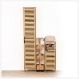 Bamboe badkamer trolley Five®