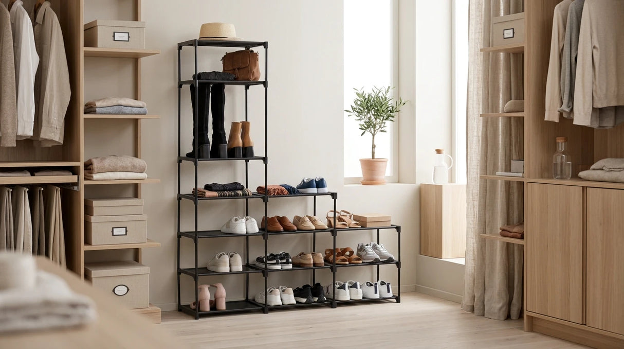 Modulair schoenenrek 8 etages voor 32 paar Five®