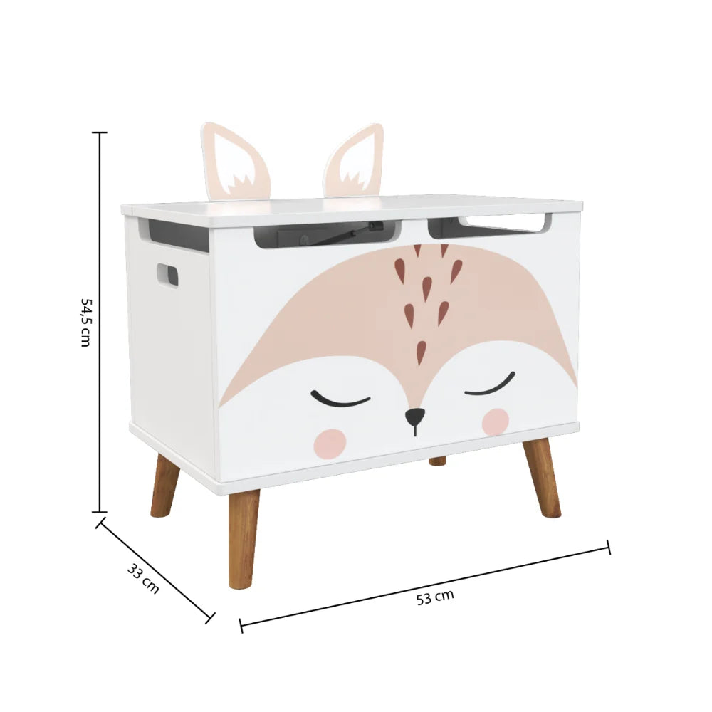 Große Spielzeugkiste mit Deckel Fox Atmosphera