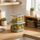 Borosilicaat glazen vershoudbakje 2 liter Five®