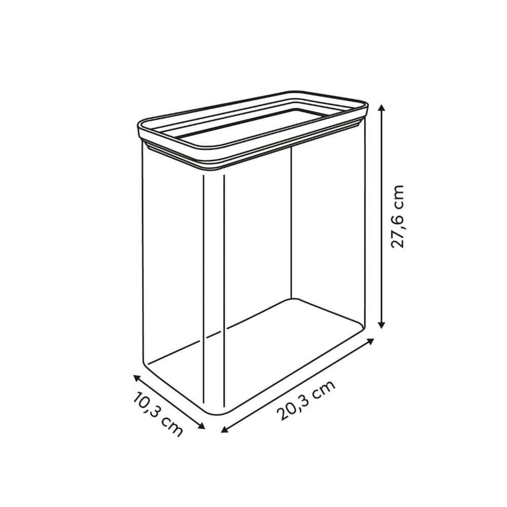 Voorraadpot 4.0 liter luchtdicht en stapelbaar Five®