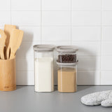 Glazen voorraadpot 400 ml vierkant stapelbaar Five®