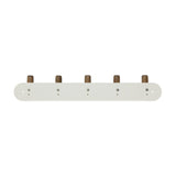 Wandkapstok metaal/hout 40cm met 5 ophanghaken Five® Cassie