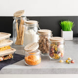 Glazen weckpot houten deksel 500 ml Five®