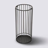 Parapluhouder zwart met lekbak metaal Five®
